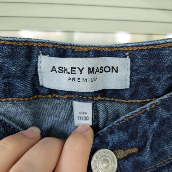 Dark Blue Denim Snake Jeans - Picture 3 of 5